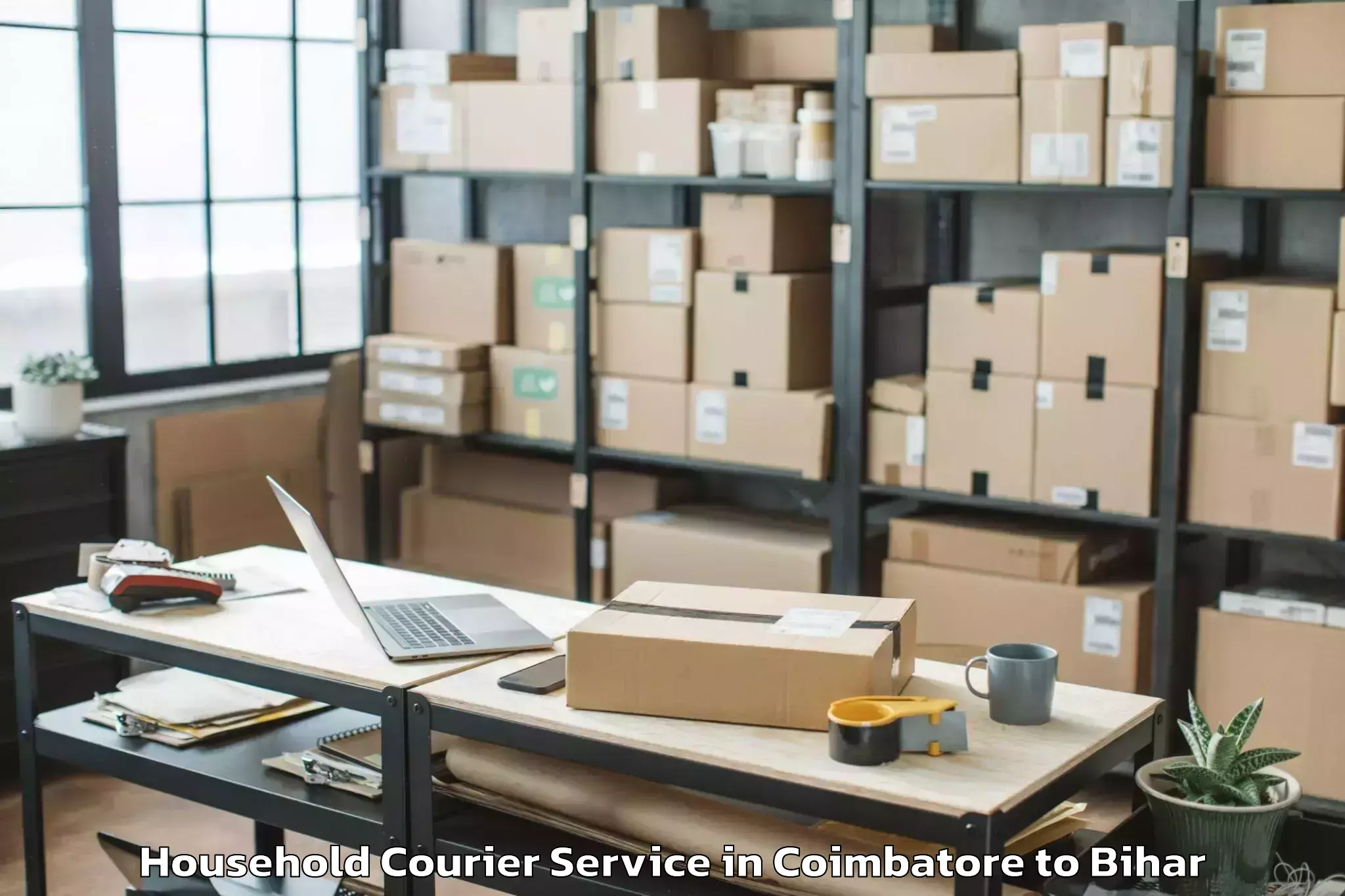 Reliable Coimbatore to Kharagpur Munger Household Courier